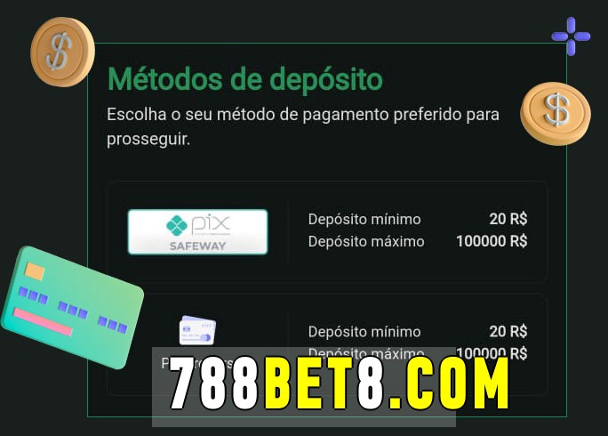 O cassino 788bet bet oferece uma grande variedade de métodos de pagamento